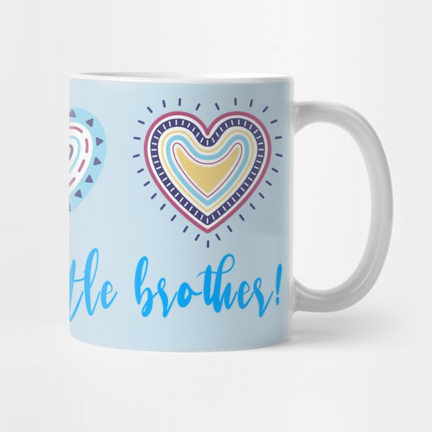 I Love My Little Brother Modern Boho Style by tropicalteesshop